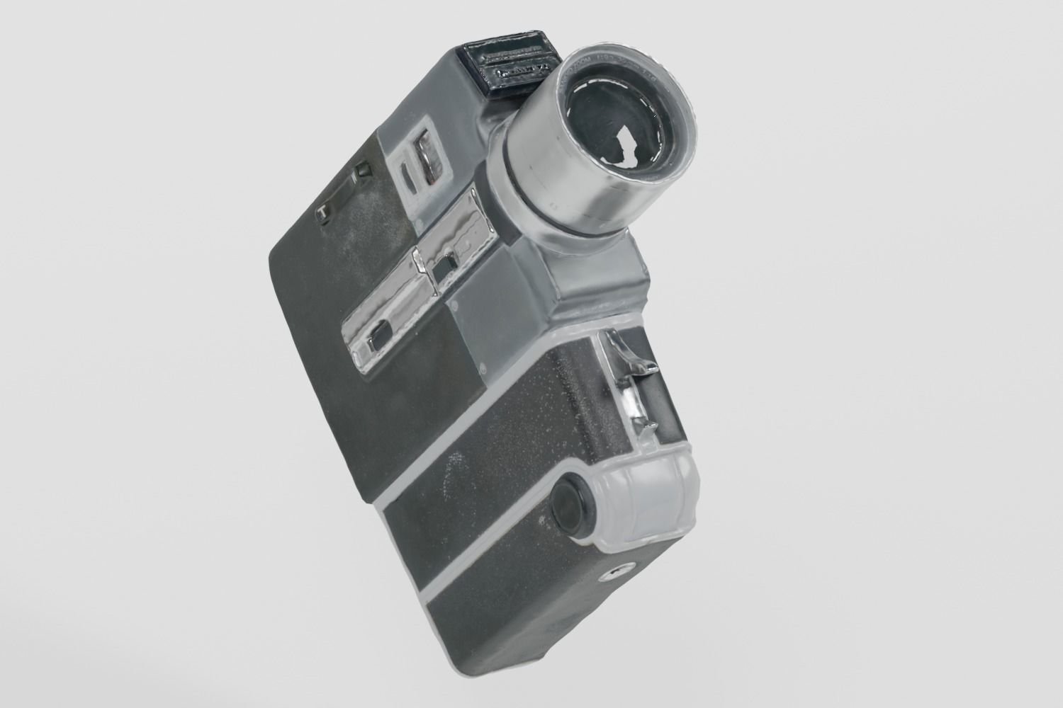 Vintage Super8 Camera Sankyo photogrammetry scan PBR 4K textures Low-poly 3D model_10