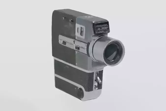 Vintage Super8 Camera Sankyo photogrammetry scan PBR 4K textures