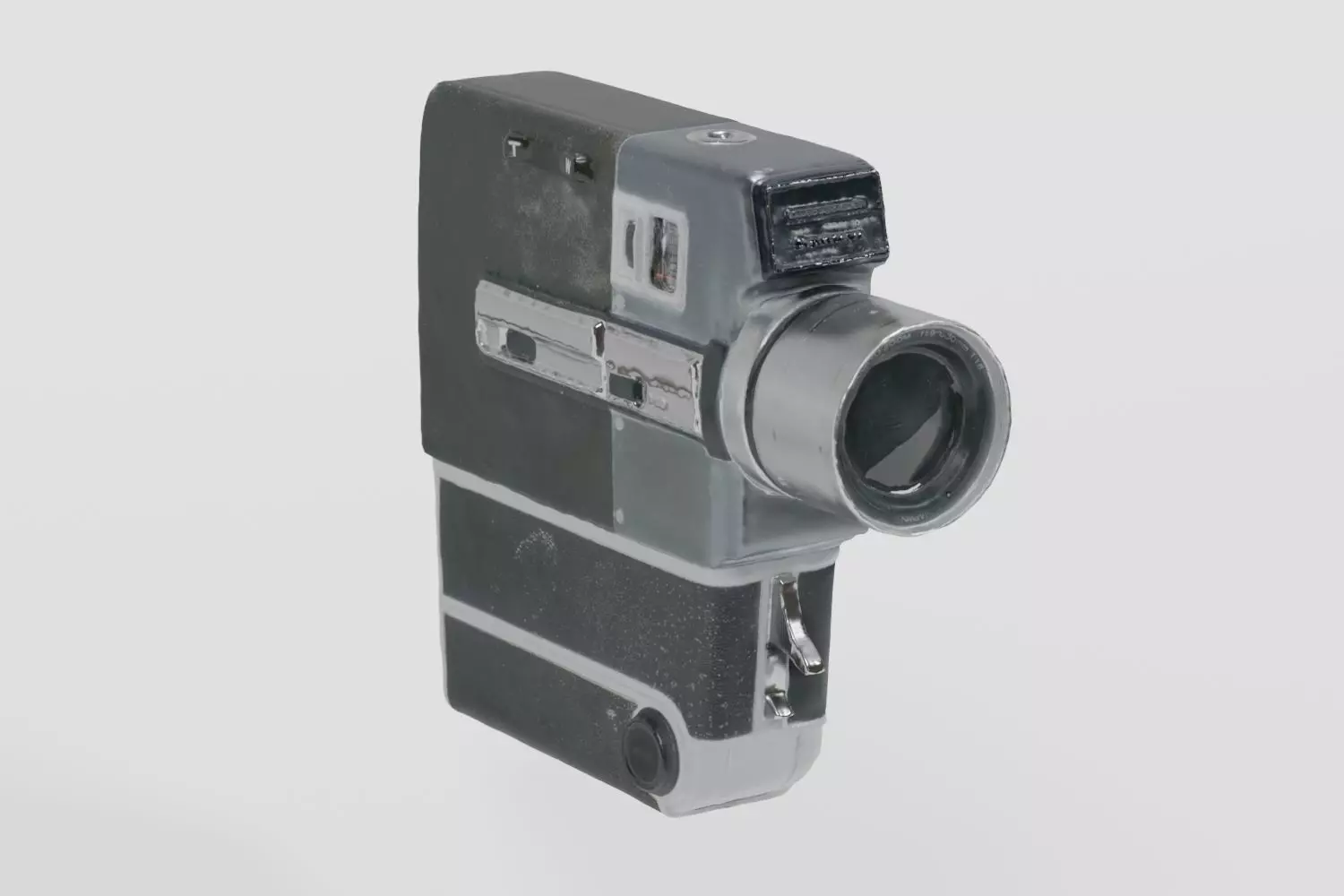 Vintage Super8 Camera Sankyo photogrammetry scan PBR 4K textures Low-poly 3D model_0
