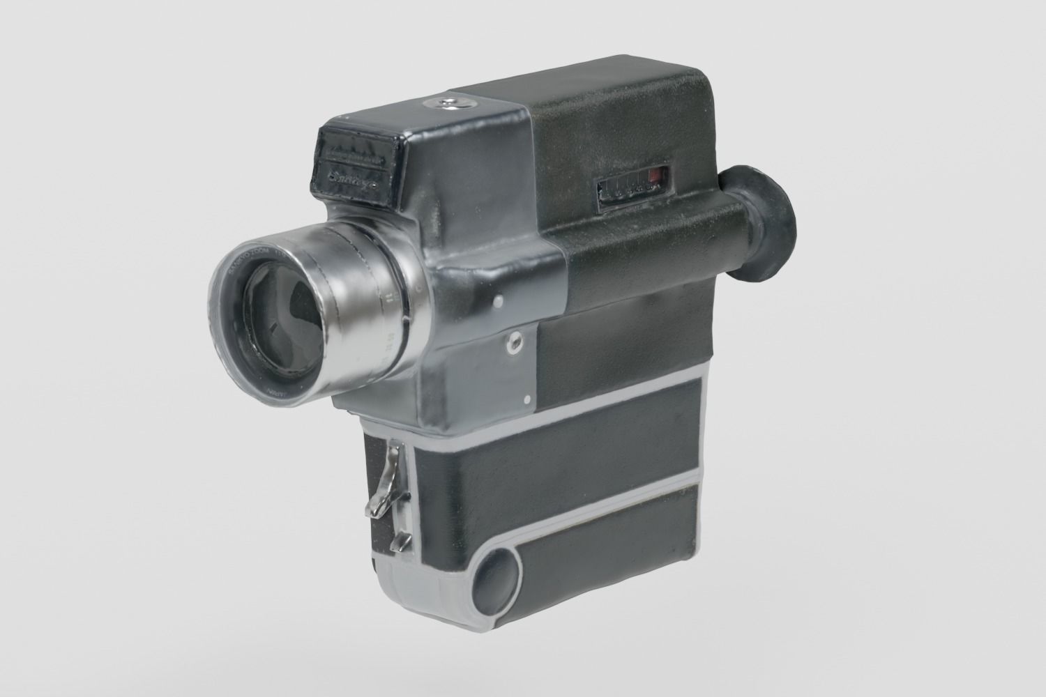 Vintage Super8 Camera Sankyo photogrammetry scan PBR 4K textures Low-poly 3D model_5