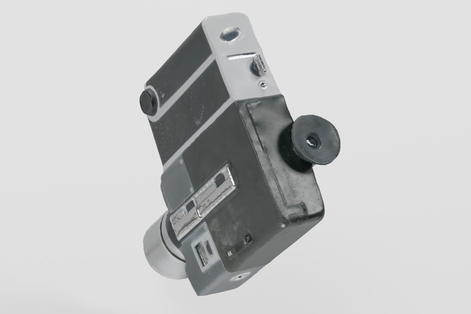 Vintage Super8 Camera Sankyo photogrammetry scan PBR 4K textures Low-poly 3D model_7