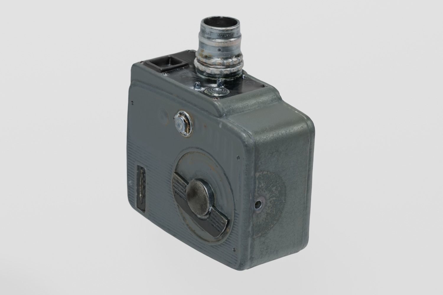 Vintage 8mm Cine Camera Cima photogrammetry scan PBR 4K textures Low-poly 3D model_8