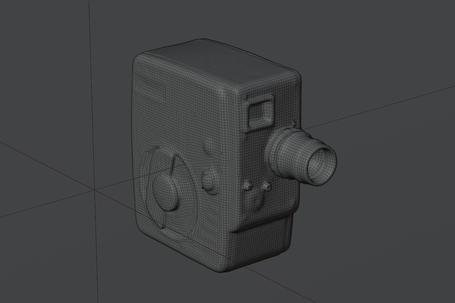 Vintage 8mm Cine Camera Cima photogrammetry scan PBR 4K textures Low-poly 3D model_9