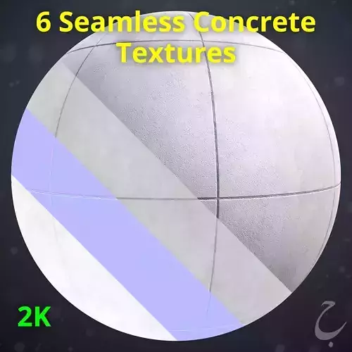 6 Seamless Concrete Textures 2K Vol 01