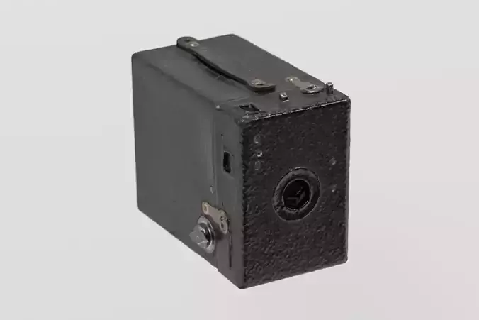 Vintage Box Camera photogrammetry scan PBR 4K textures
