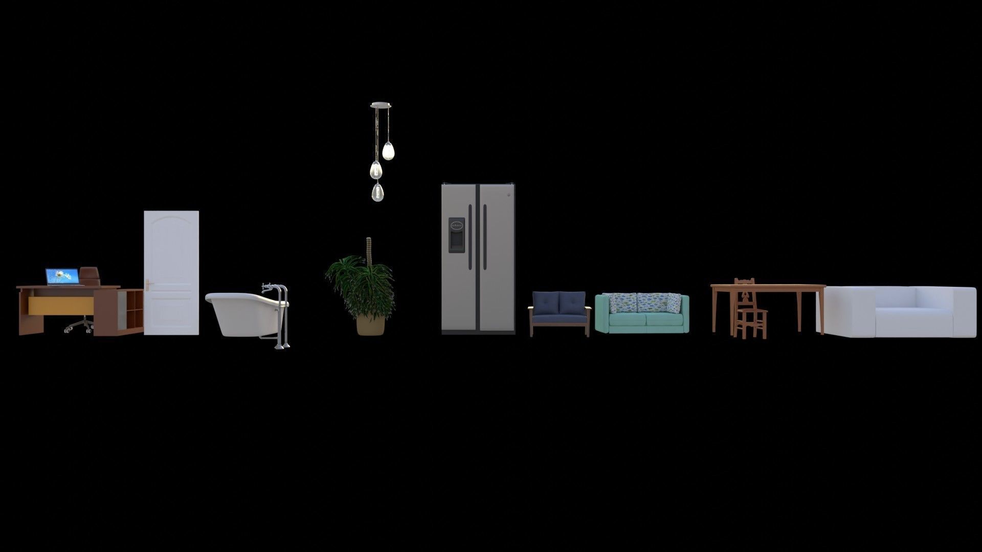 Home items 3D model_2