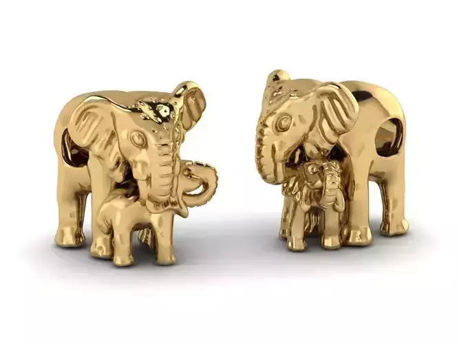 Elephant Charm for Bracelet