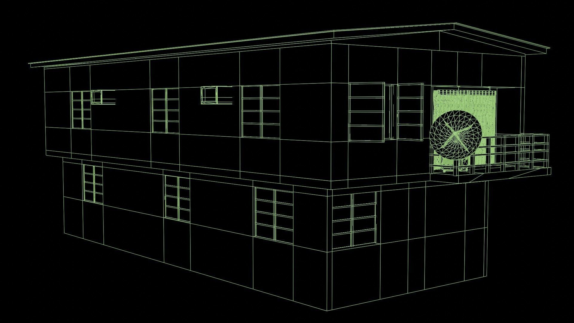 Small duplex 3D model_4