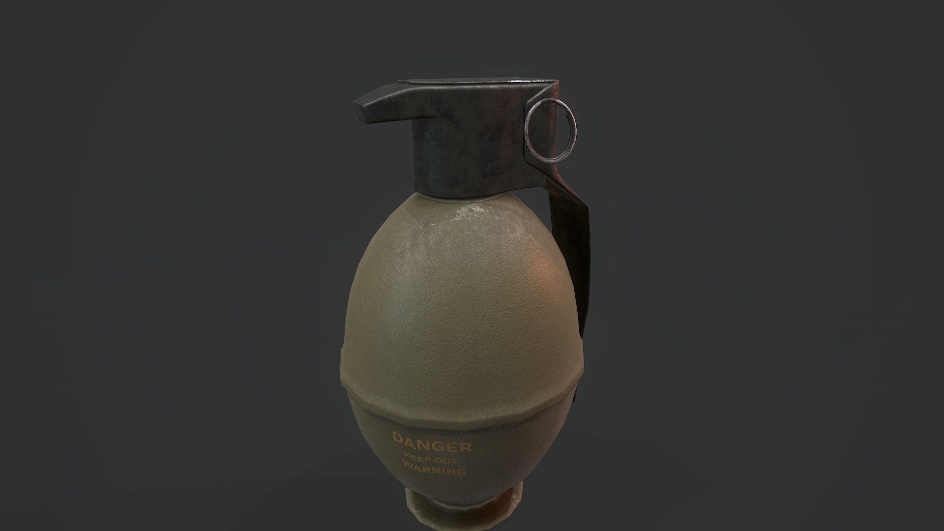 M61 Grenade - Models and Textures Low-poly Low-poly 3D model_2