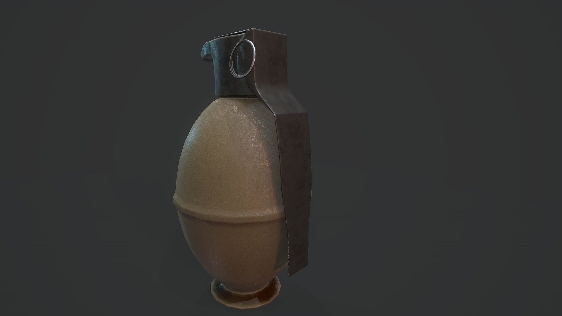 M61 Grenade - Models and Textures Low-poly Low-poly 3D model_3