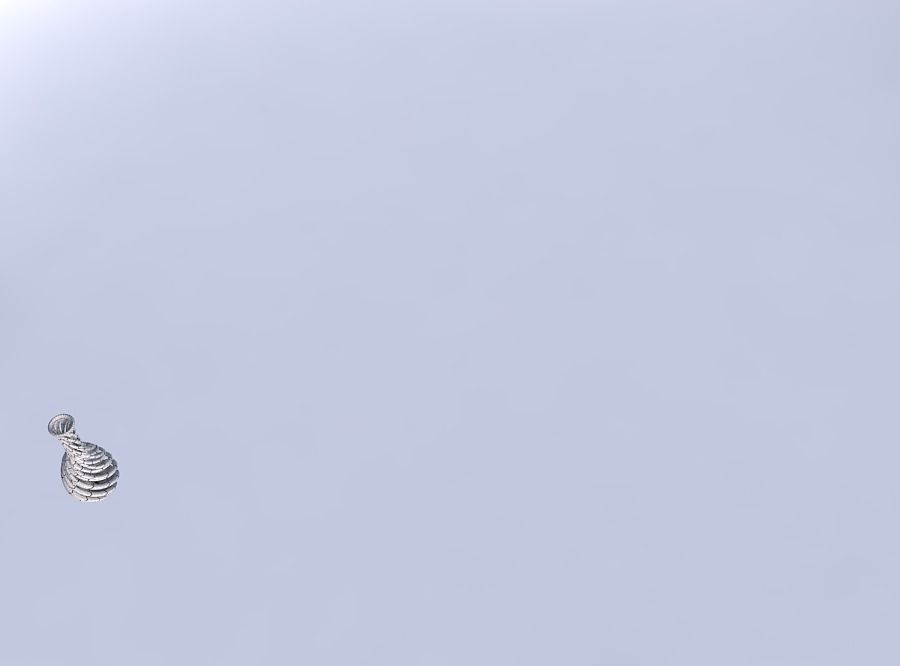 Vase spherical bottom long neck with intertwining lines very ... 3D print model_6