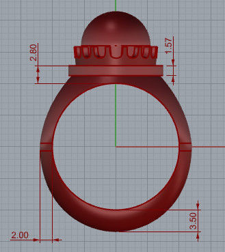 Man ring 3D print model_3