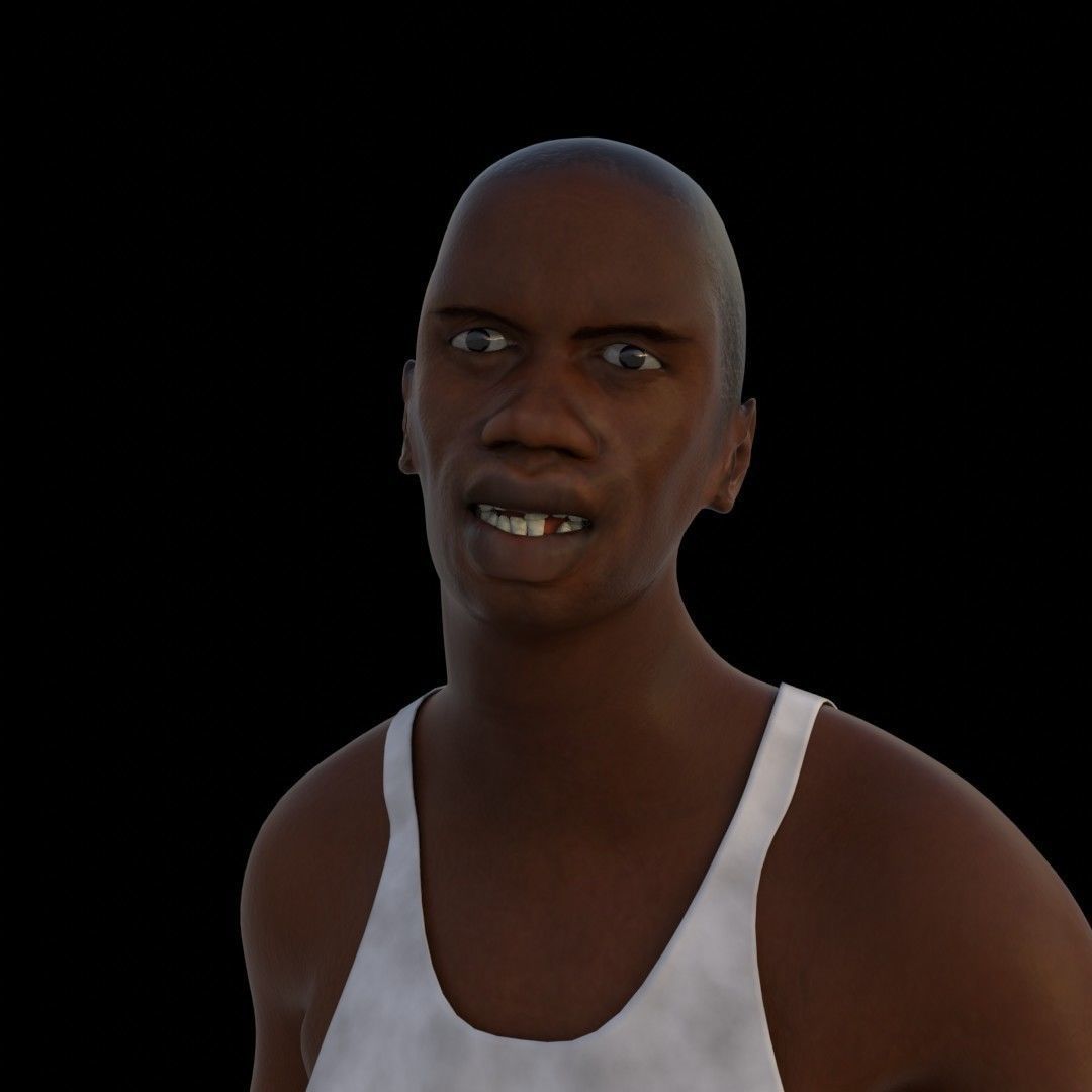 Street boy 3D model_1