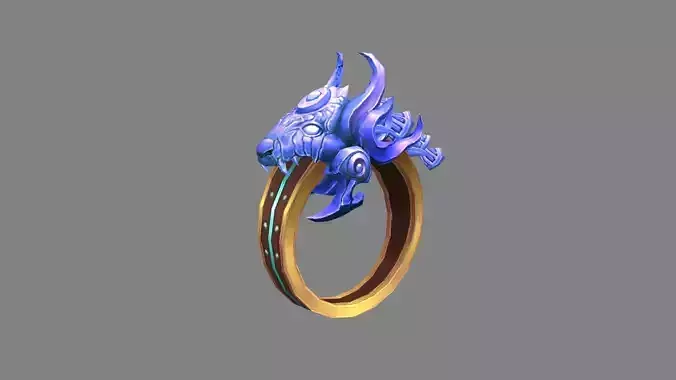 Cartoon boa ring