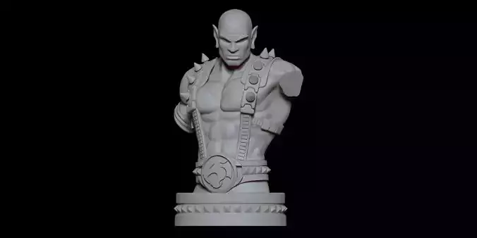 Fanart THUNDERCATS Panthro - Bust 3D print model