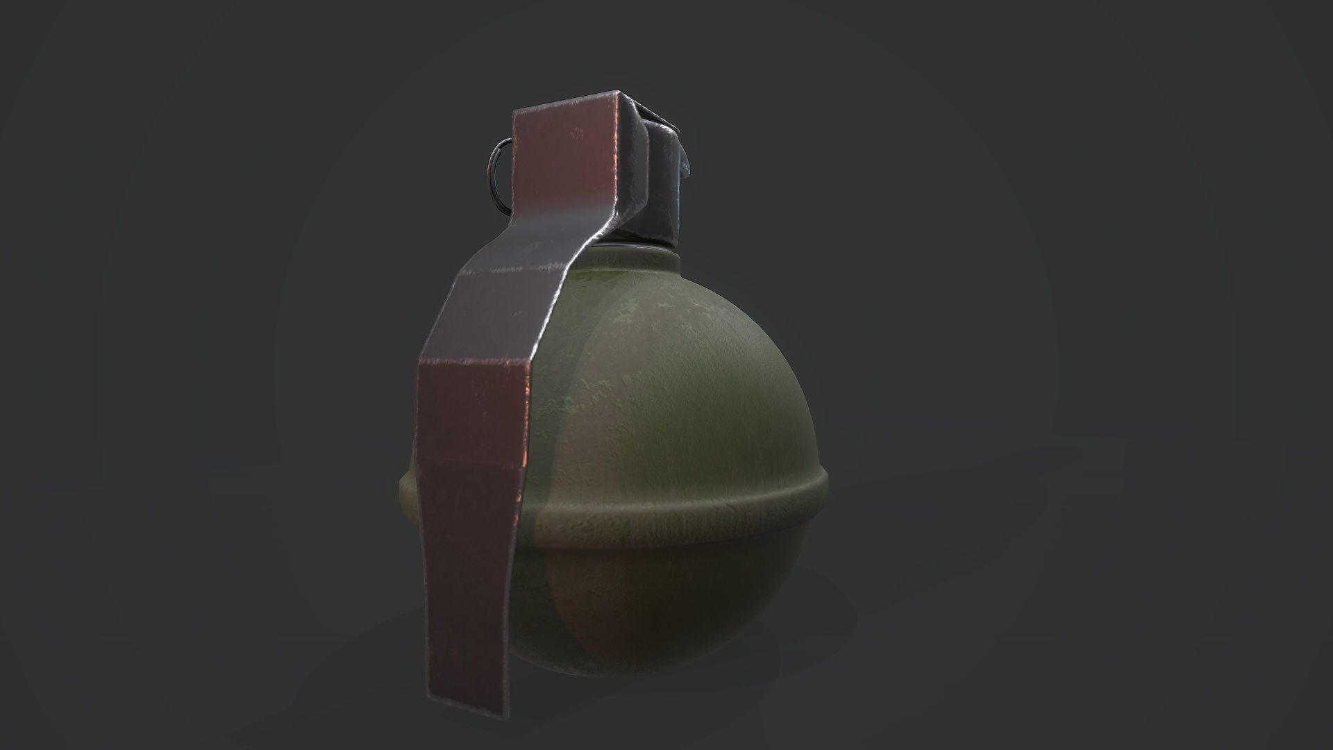 M67 - Grenade - Models and Textures Low-poly Low-poly 3D model_4