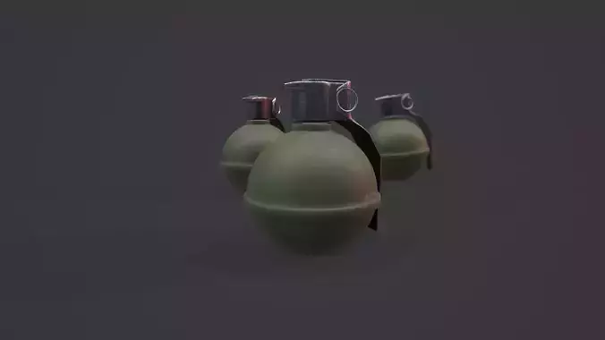 M67 - Grenade - Models and Textures Low-poly Low-poly 3D model