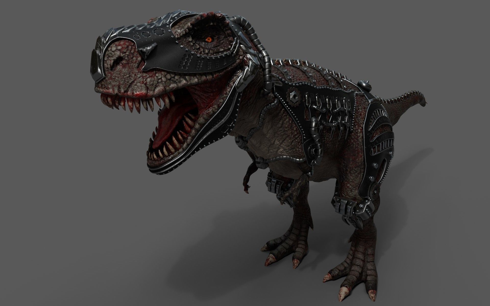 Battle Rex 3D print model_4