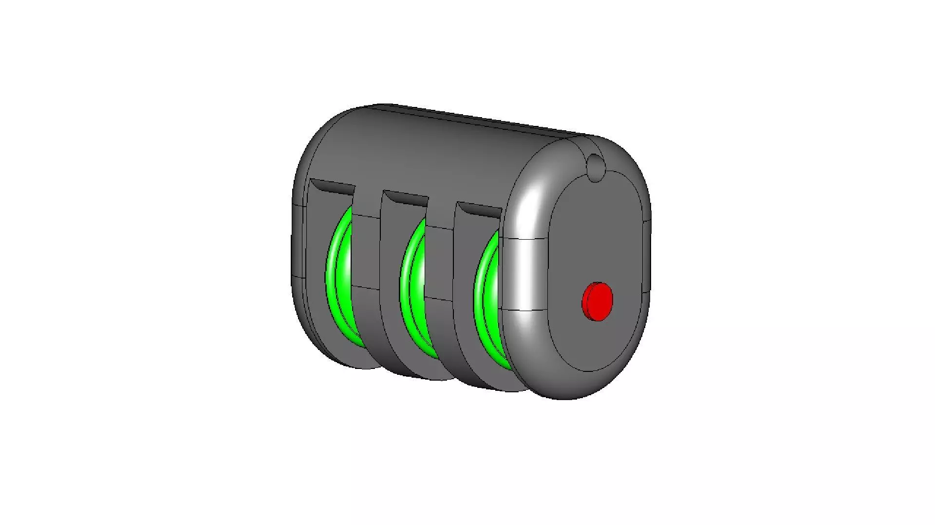 Small Triple Pulley 3D print model_0