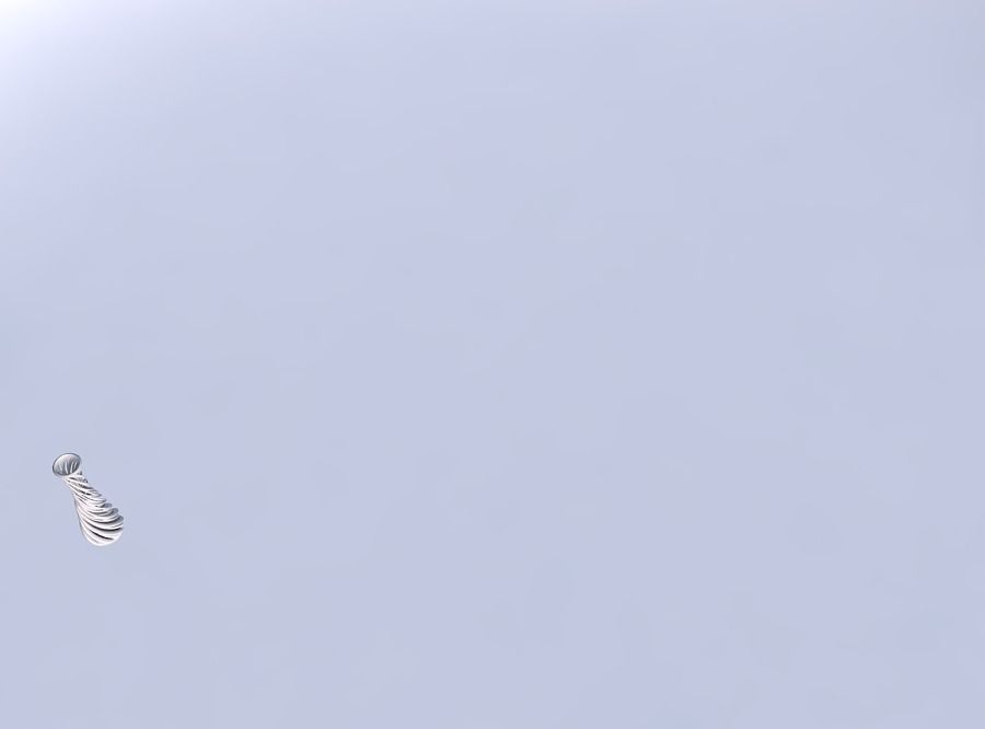 Vase slim with intertwining lines very twisted and tapered 3D print model_1