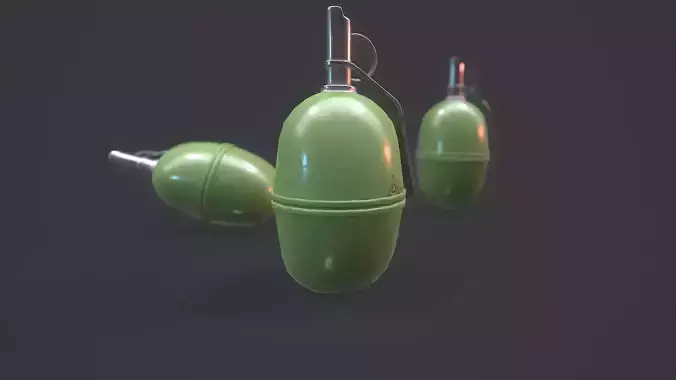 RGD-5 Grenade - Models and Textures Low-poly Low-poly 3D model