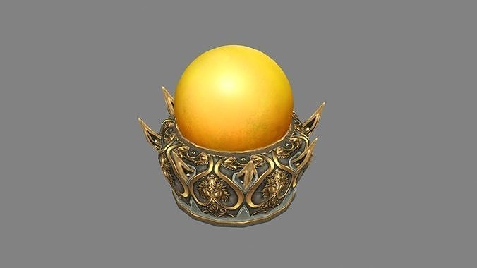 Cartoon Topaz - elixir  - Tonic - Game Energy Potion Low-poly 3D model