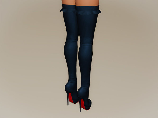 Women Boots Shoes 3D model