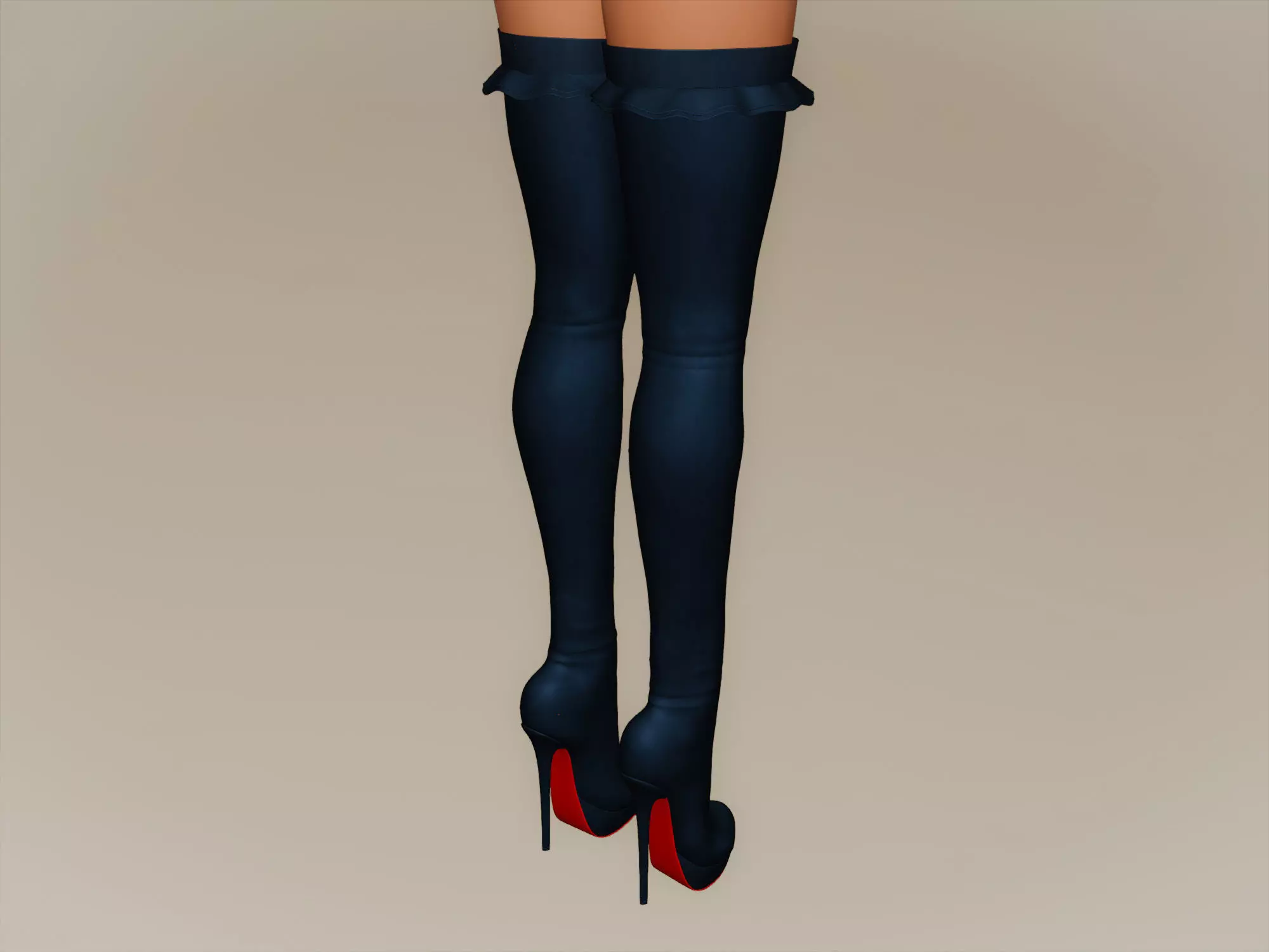 Women Boots Shoes 3D model