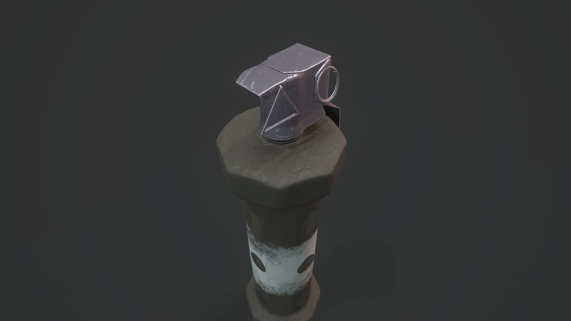Flashbang Grenade - Models and Textures Low-poly Free low-poly 3D model_4