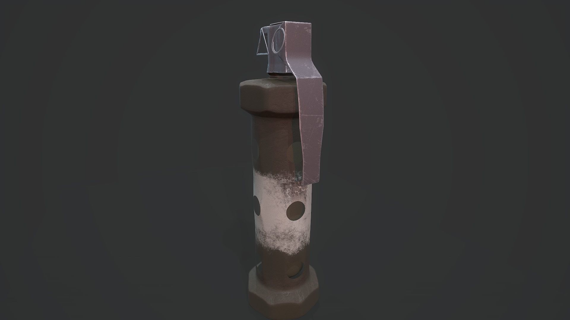 Flashbang Grenade - Models and Textures Low-poly Free low-poly 3D model_1
