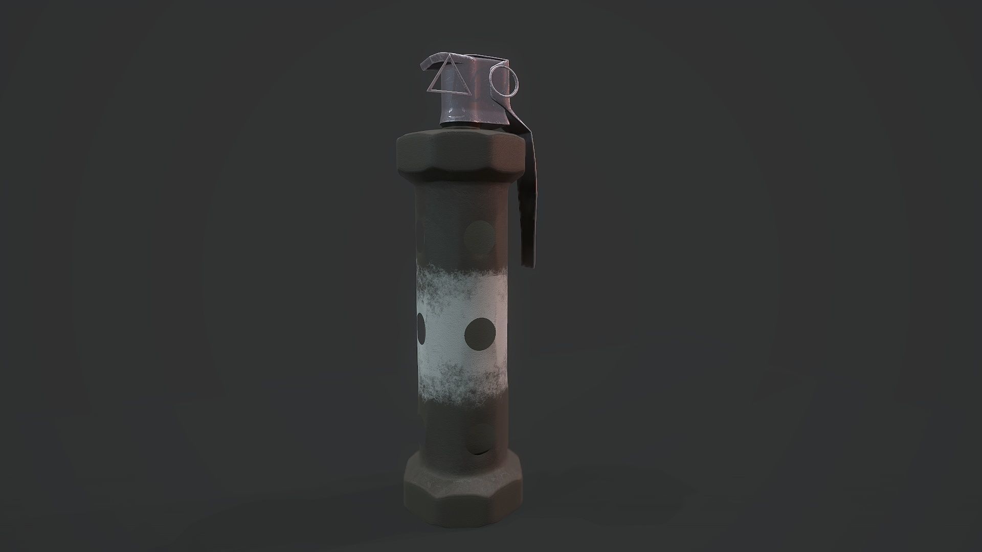 Flashbang Grenade - Models and Textures Low-poly Free low-poly 3D model_2