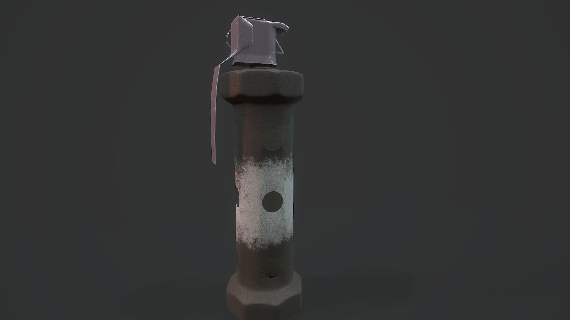 Flashbang Grenade - Models and Textures Low-poly Free low-poly 3D model_3