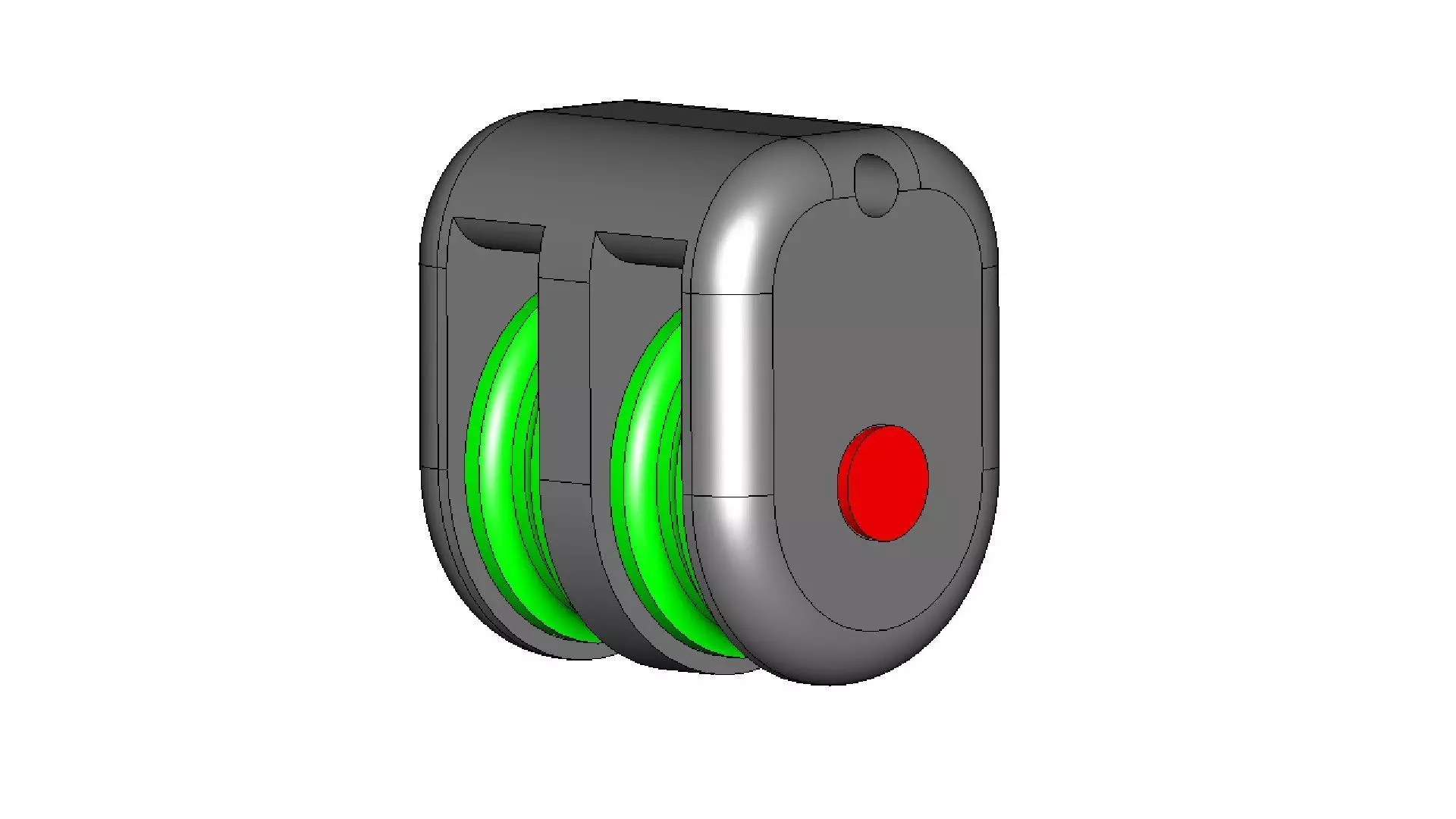 Medium Dual Pulley 3D print model_0