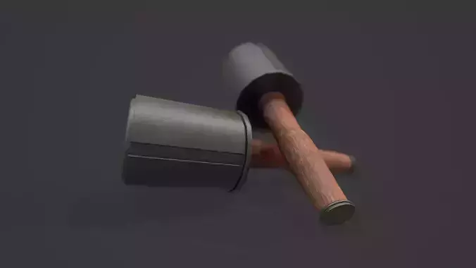 Stielhandgranate Grenade - Models and Textures Low-poly Low-poly 3D model