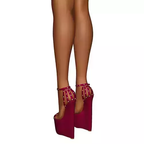 Sandal Women High Heels 3D model