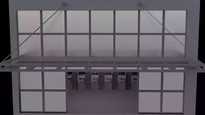 Automated teller machine 3D model