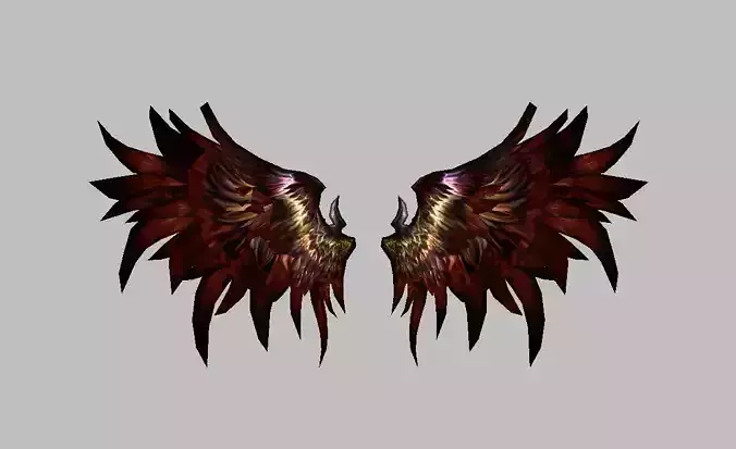 Red Wing Low-poly 3D model