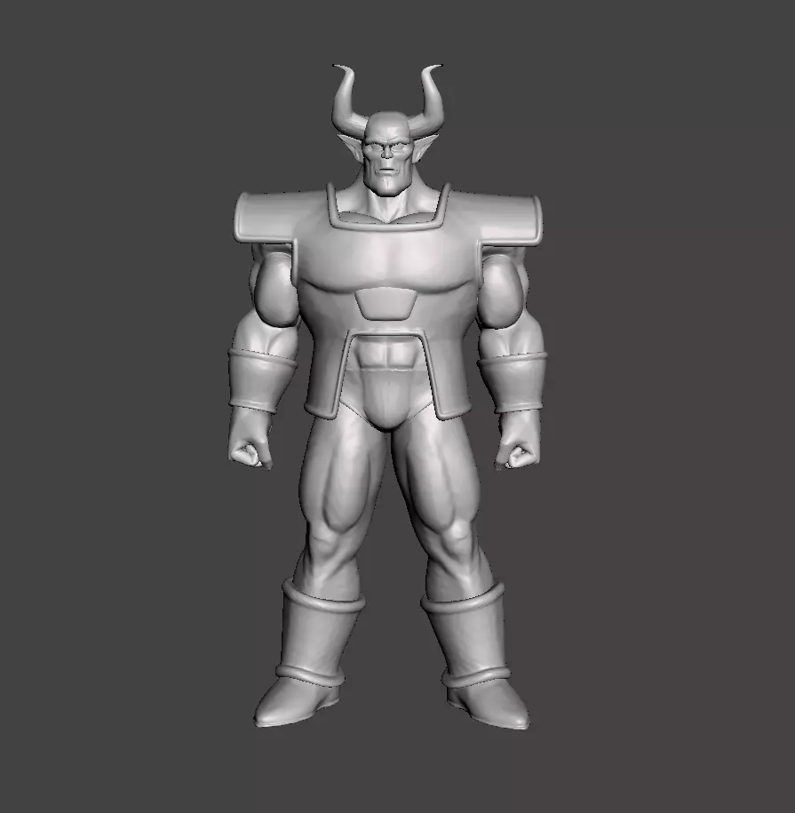 Shisami 3D Model horned man 3D print model_0