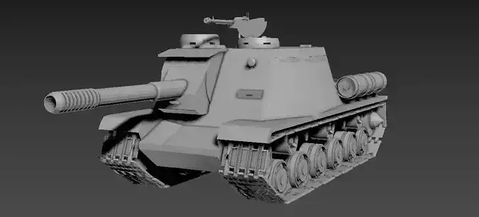 ISU-152 tank 3D model