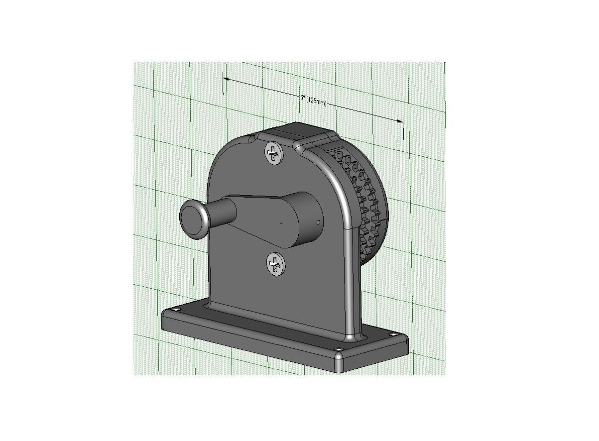 Simple Gear Ratio  3D print model_5