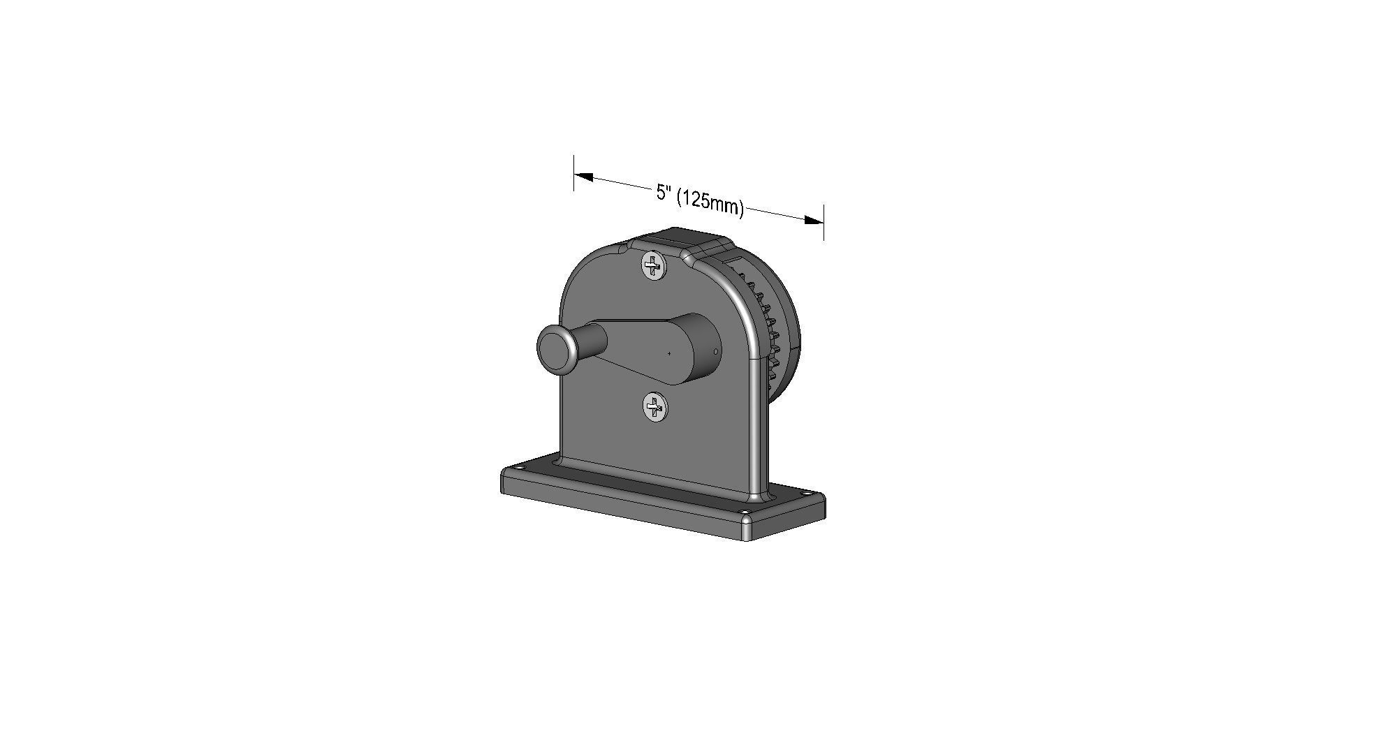 Simple Gear Ratio  3D print model_3