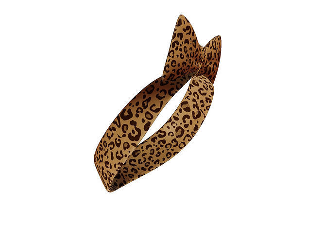 Women Headband 2 Low-poly 3D model