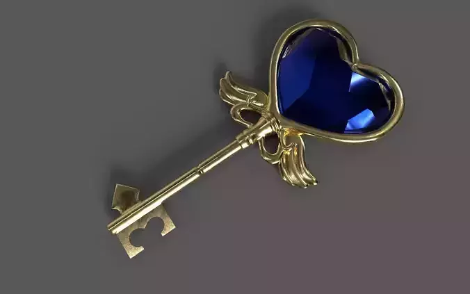 Pokemon Showcase Contestant Key Low-poly 3D model