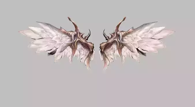 Lucifer Wing Low-poly 3D model