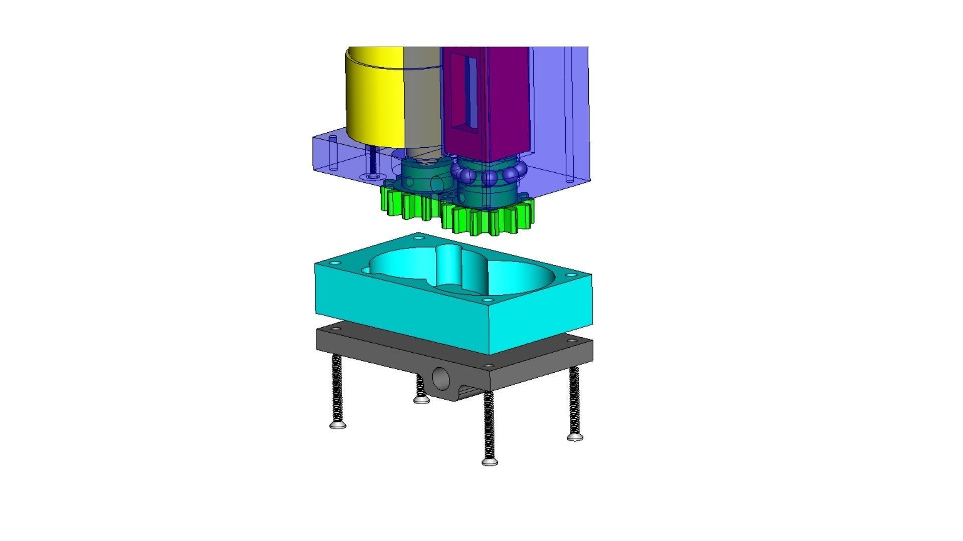 Linear Actuator  3D print model_3