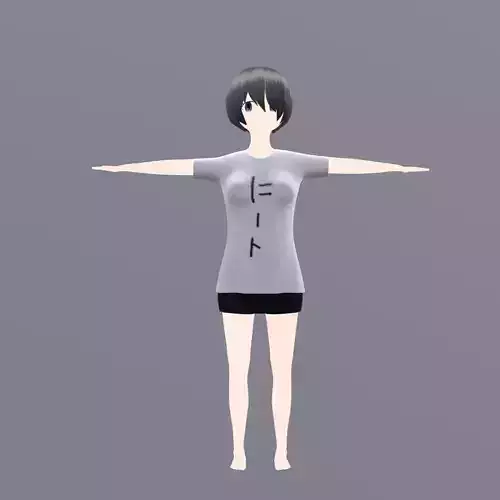3D V-TUBER ANIME CHARACTER