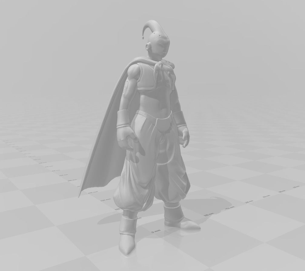 Skinny Majin Buu 3D Model 3D print model_2