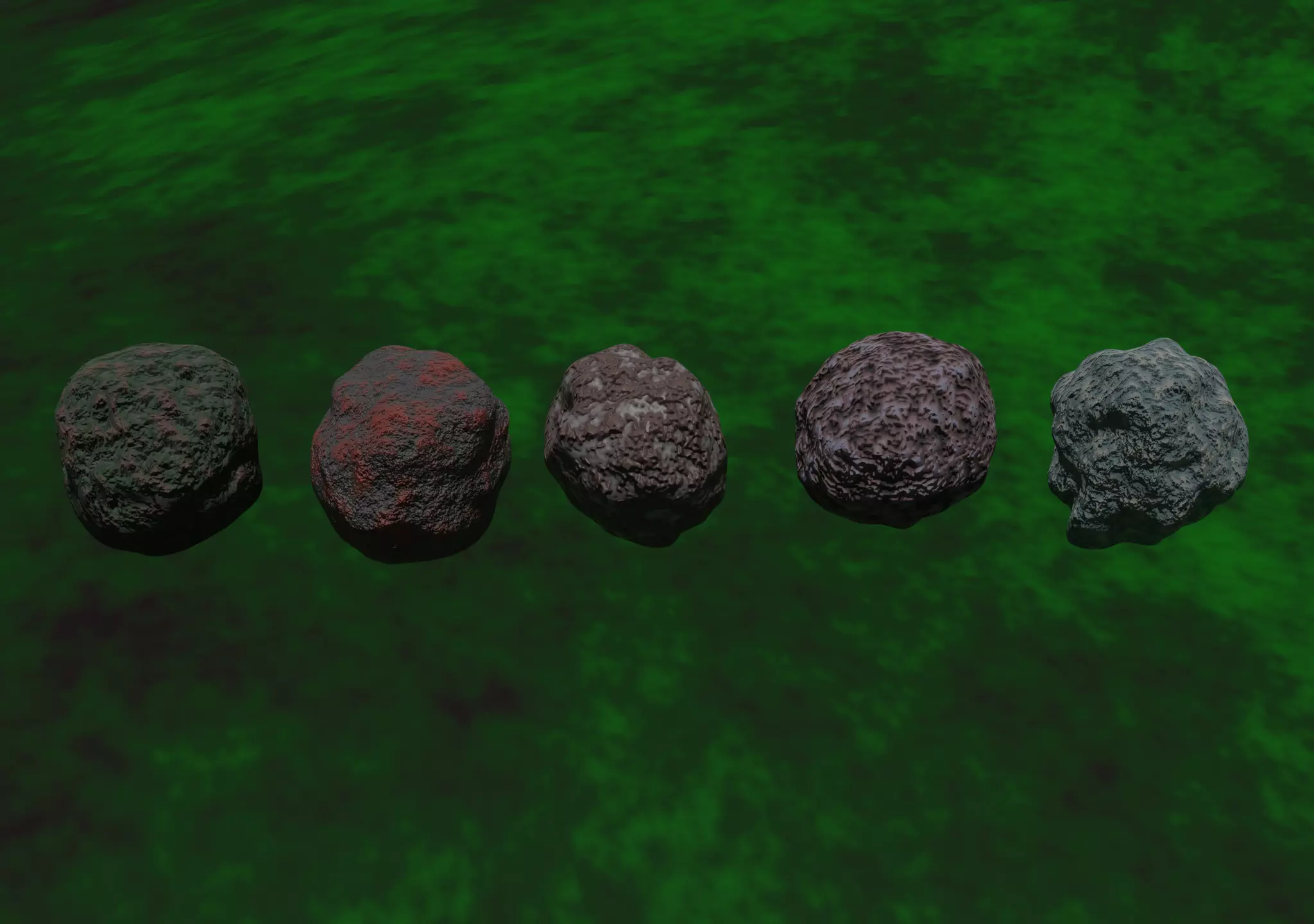 Space Rocks Free low-poly 3D model