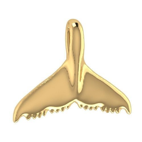 Whale Tail Pendant 3D print model