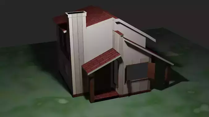 House 1 with chimney